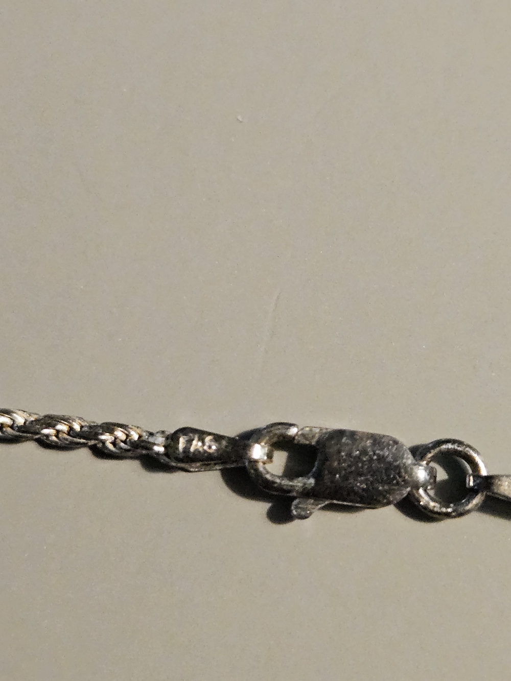 Vintage 925 Sterling Silver Heart Lock and Key Pendant Necklace Italy FAS - Picture 3 of 10